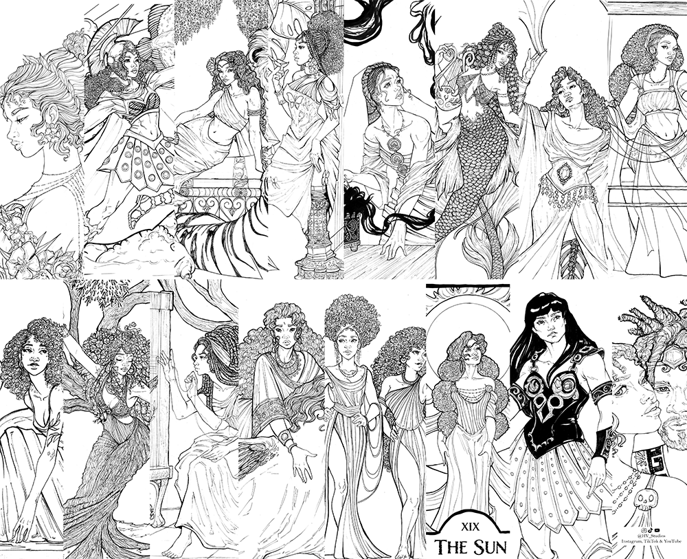 An Odyssey: A Greek Mythology Coloring Book