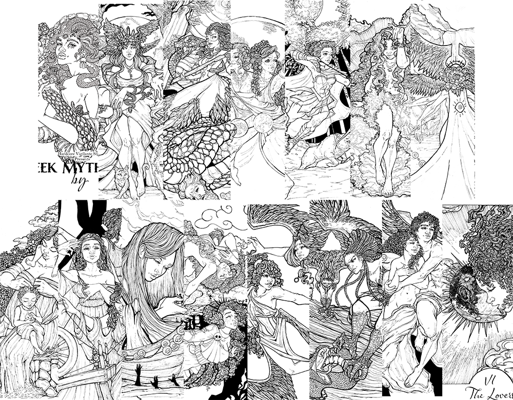 Greek Mythology Coloring book