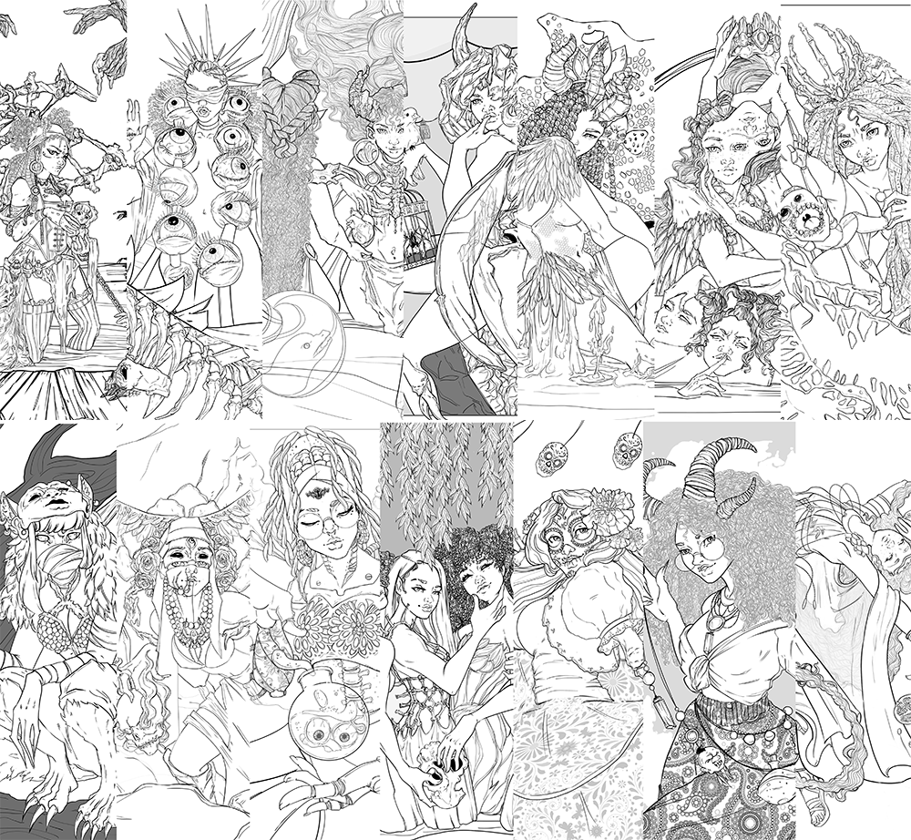 Witching Hour Coloring Book