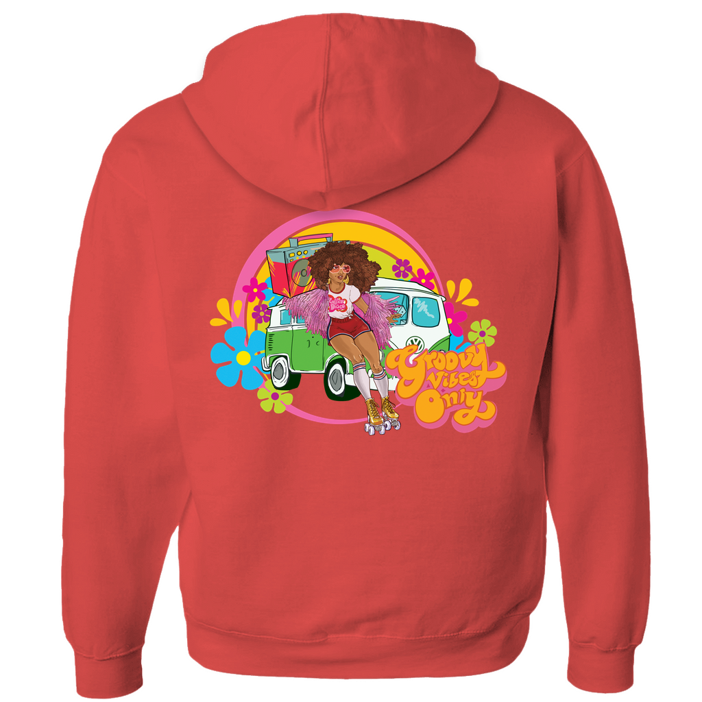 Groovy Vibes Only Zip-up Hoodie