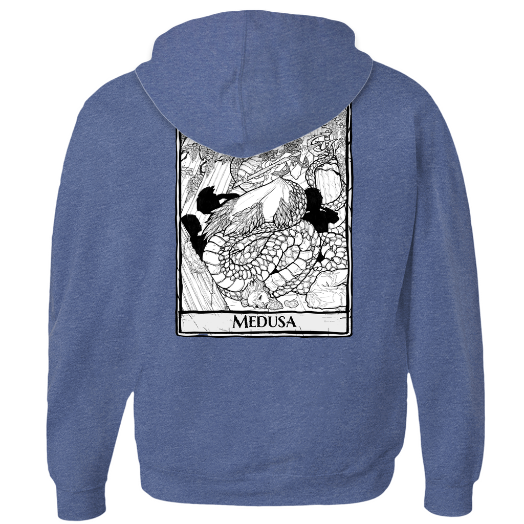 Medusa Hoodie (Zip-up) in Athletic Heather