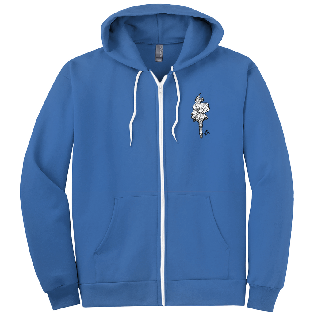 Hecate Zip-up Hoodie in Dark Grey