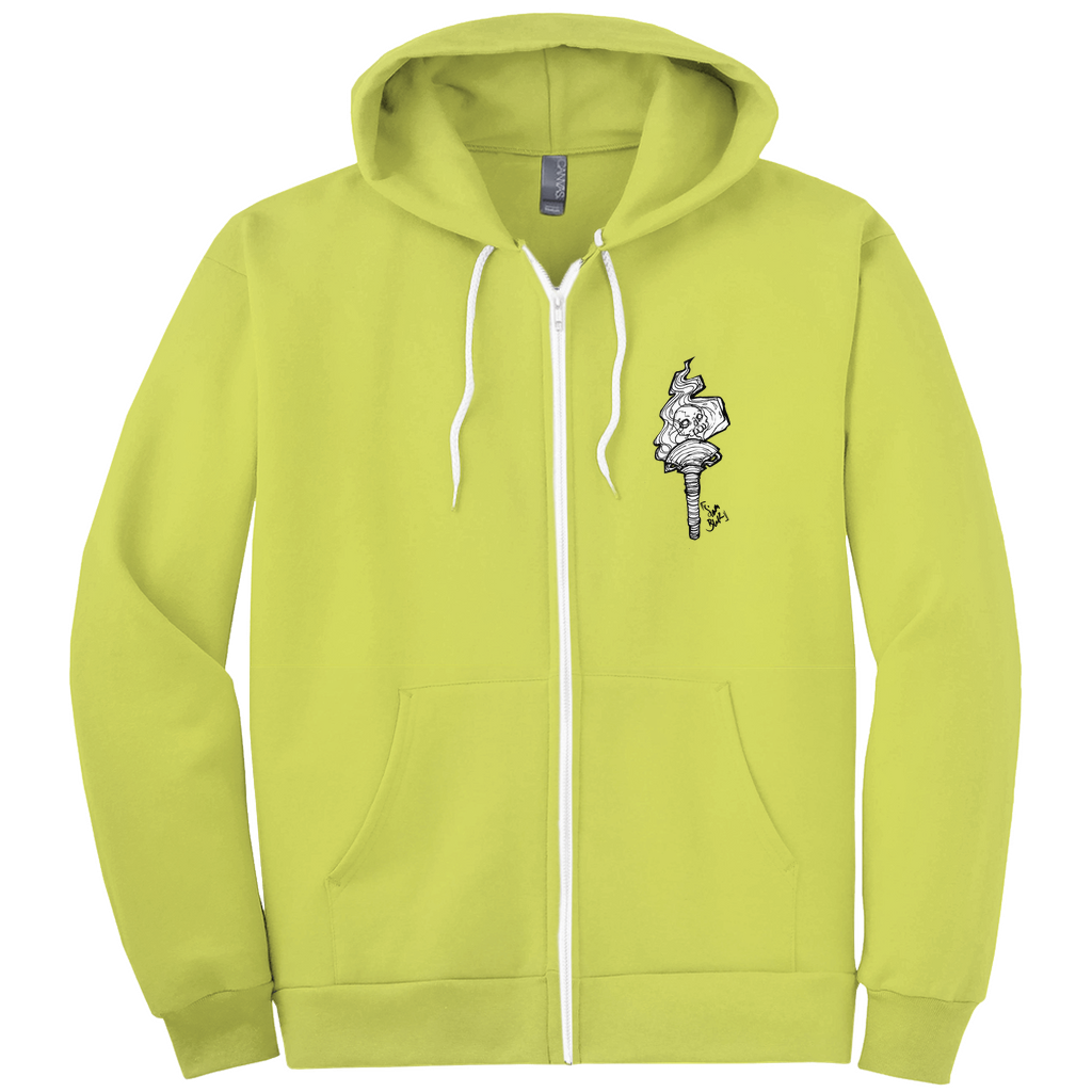 Hecate Zip-up Hoodie in Dark Grey