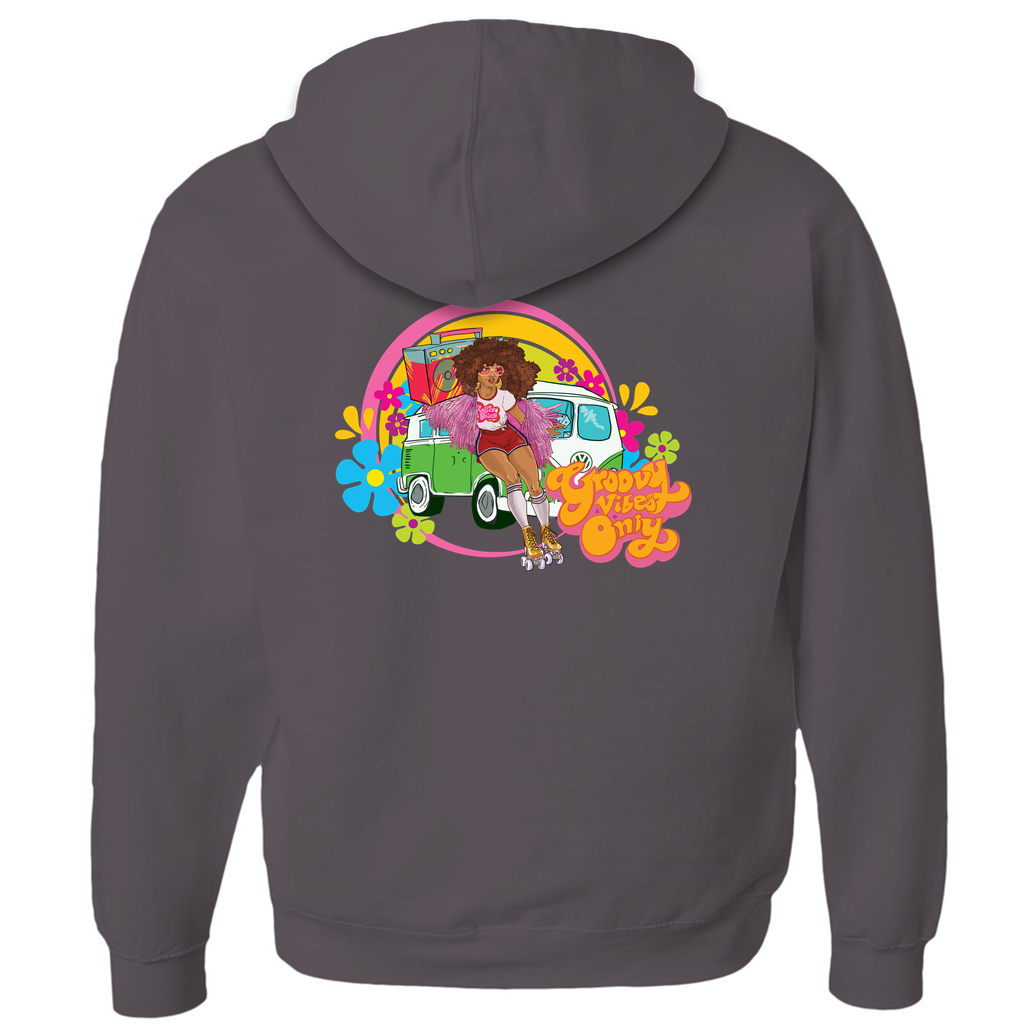 Groovy Vibes Only Zip-up Hoodie