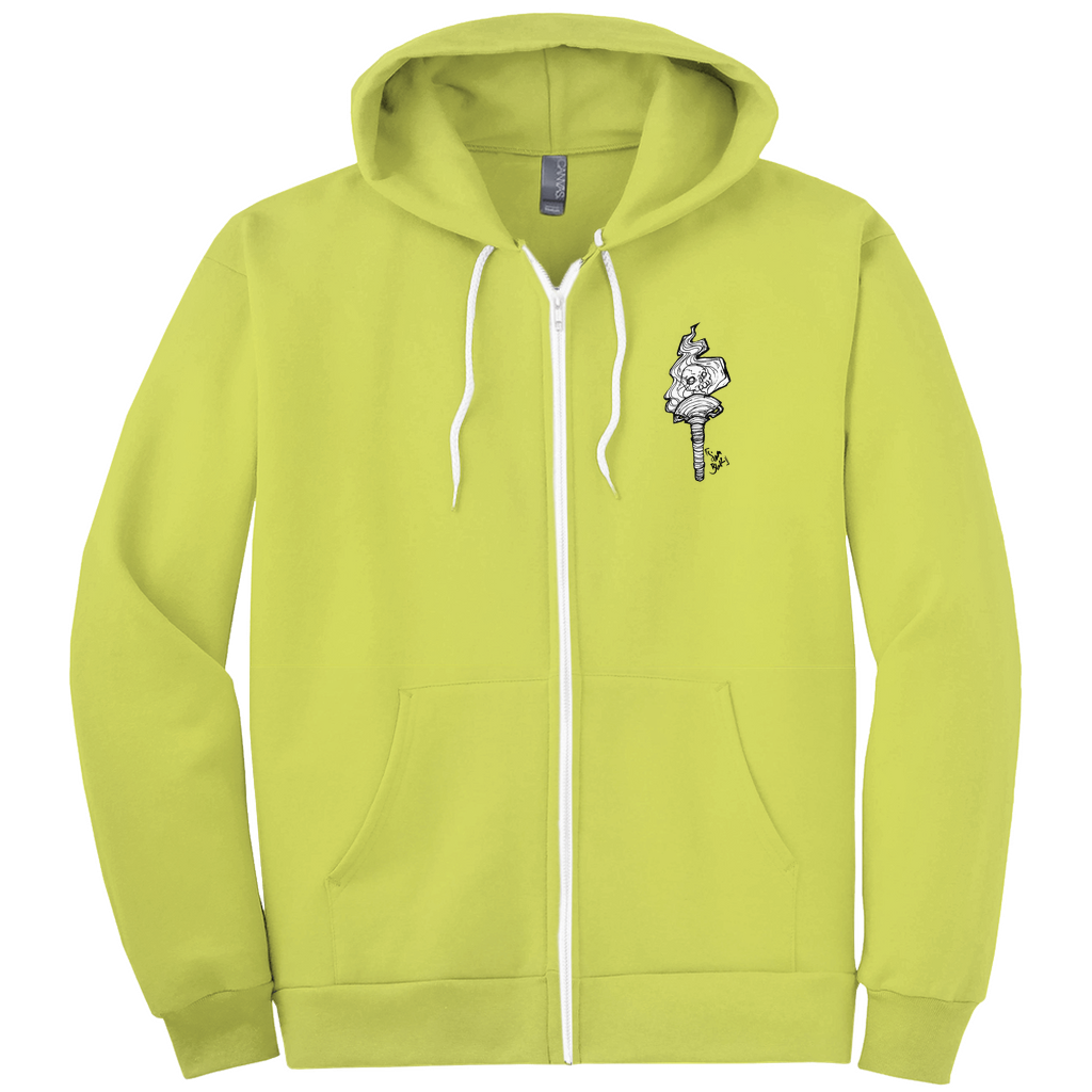Hecate Zip-up Hoodie in Dark Grey