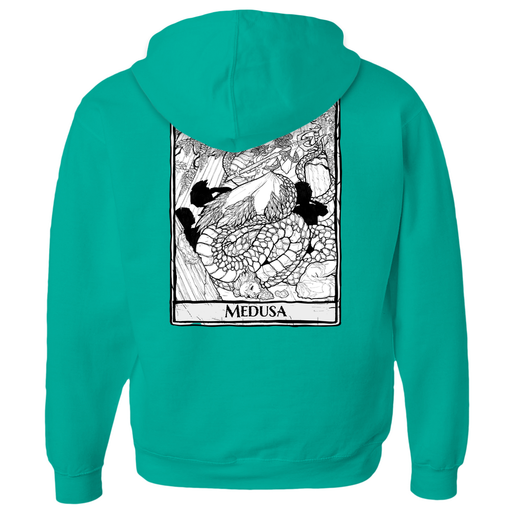 Medusa Hoodie (Zip-up) in Athletic Heather