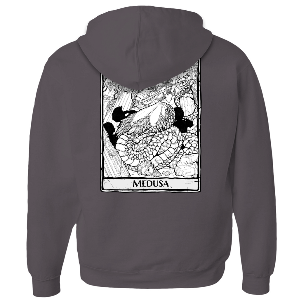Medusa Hoodie (Zip-up) in Athletic Heather
