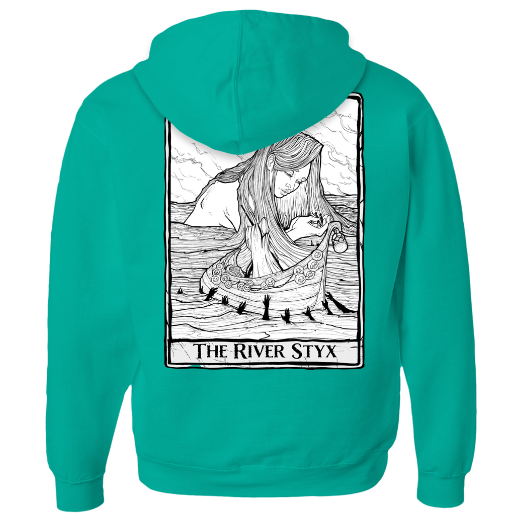 The River Styx Hoodies (Zip-up) in Kelly Green