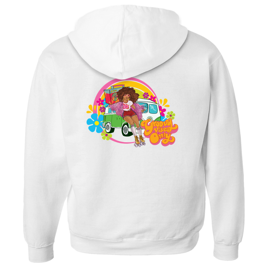 Groovy Vibes Only Zip-up Hoodie