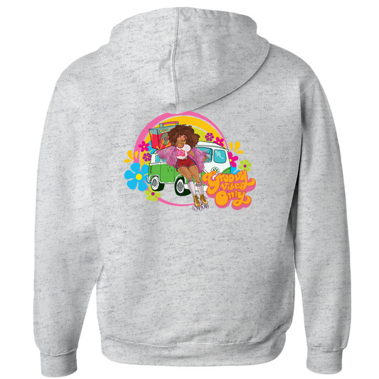 Groovy Vibes Only Zip-up Hoodie