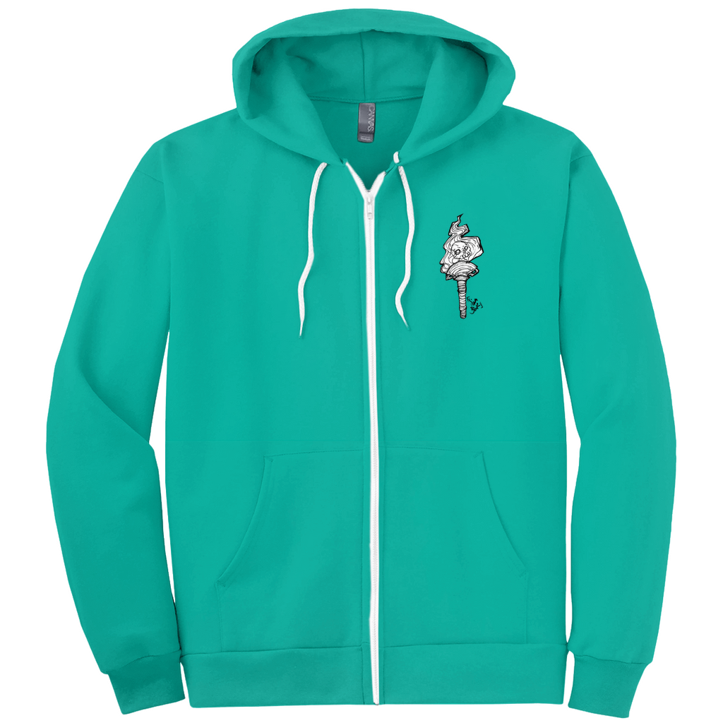 Hecate Zip-up Hoodie in Dark Grey
