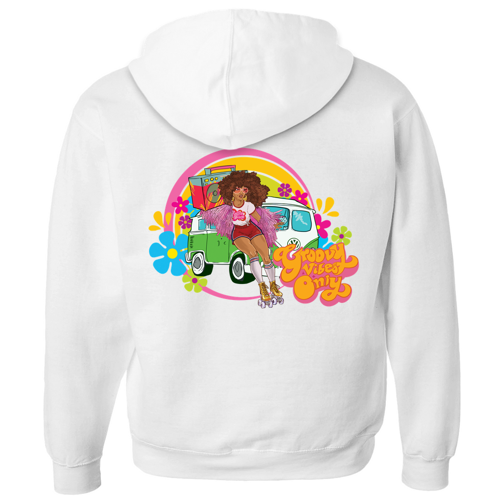 Groovy Vibes Only Zip-up Hoodie