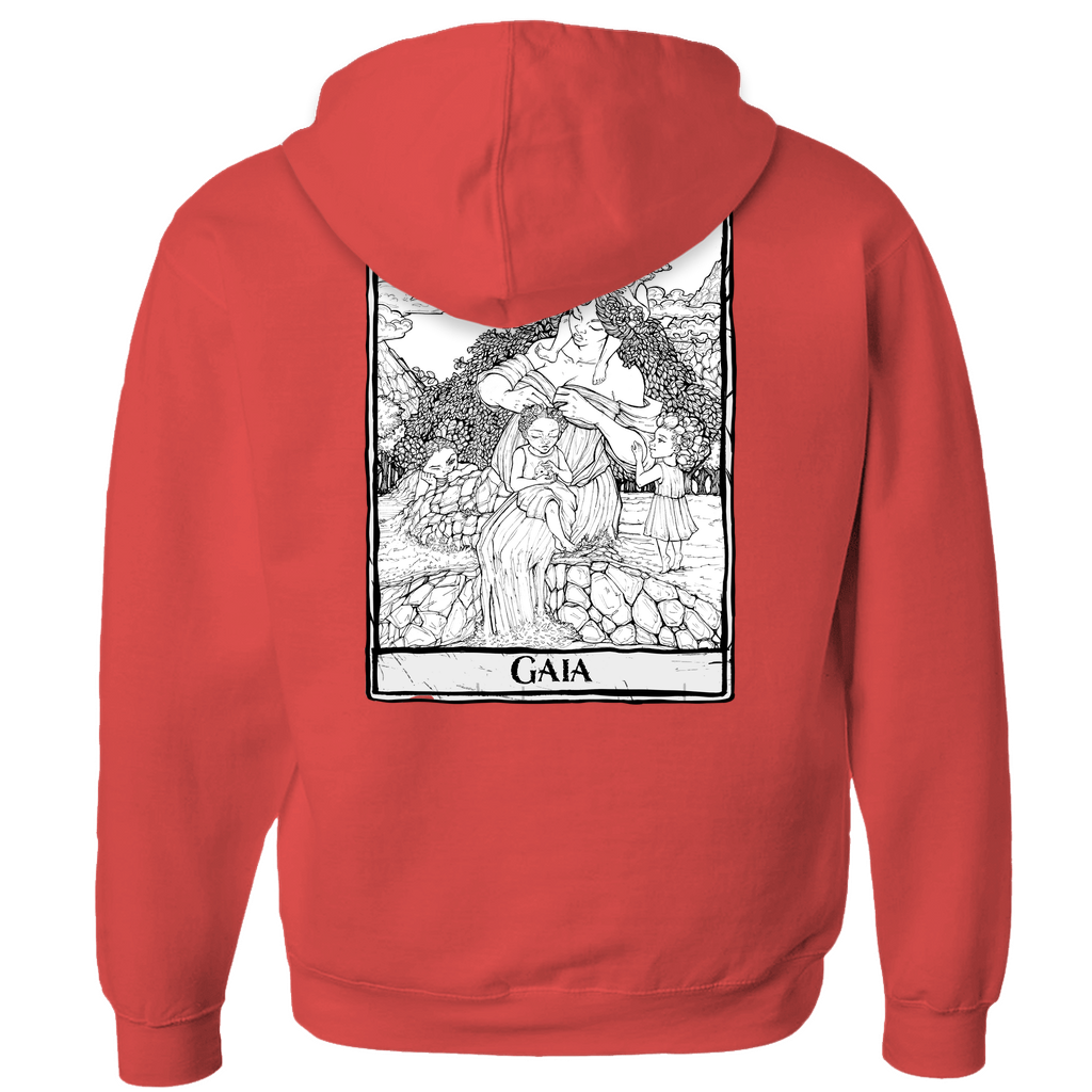 Gaia (Mother Earth) Zip-up Hoodie in Athletic Heather