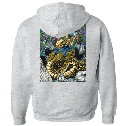 Medusa's Revenge Zip-up Hoodie in Black