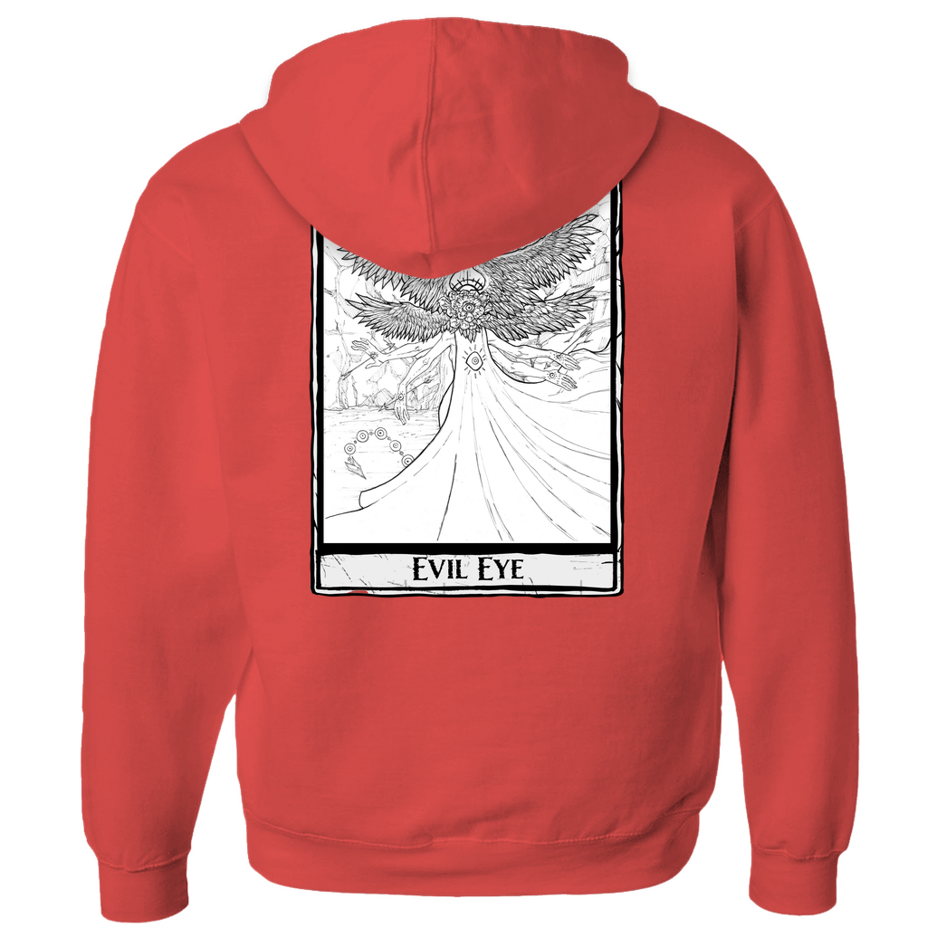 Evil Eye Hoodies (Zip-up) in Black
