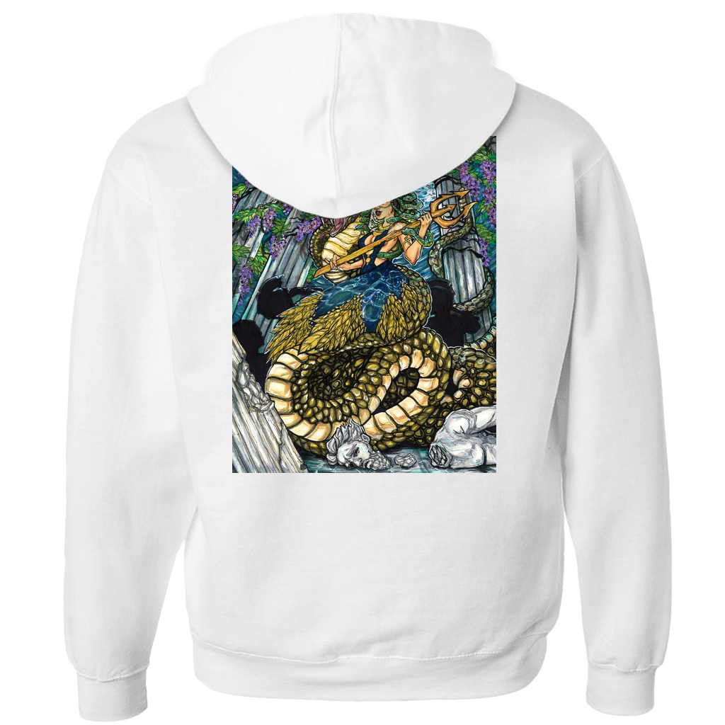Medusa's Revenge Zip-up Hoodie in Black