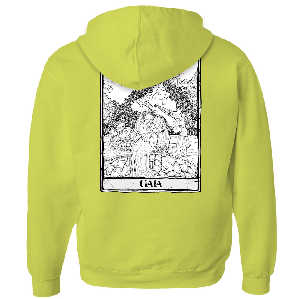 Gaia (Mother Earth) Zip-up Hoodie in Athletic Heather