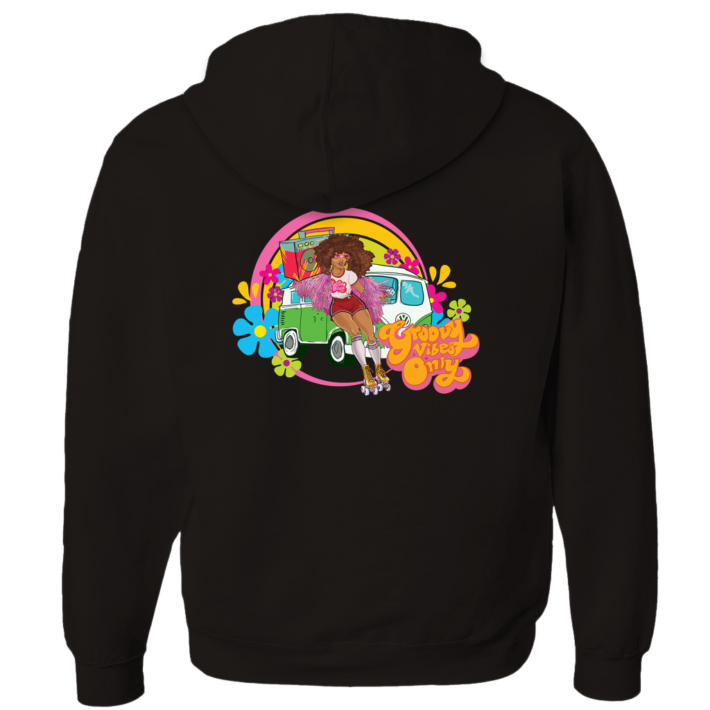 Groovy Vibes Only Zip-up Hoodie