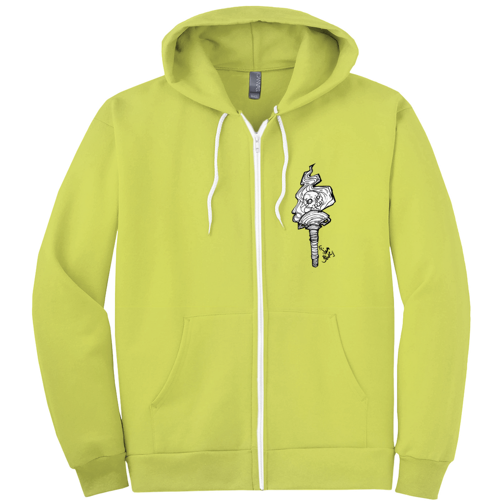 The Lovers Hoodies (Zip-up) in Black Ink