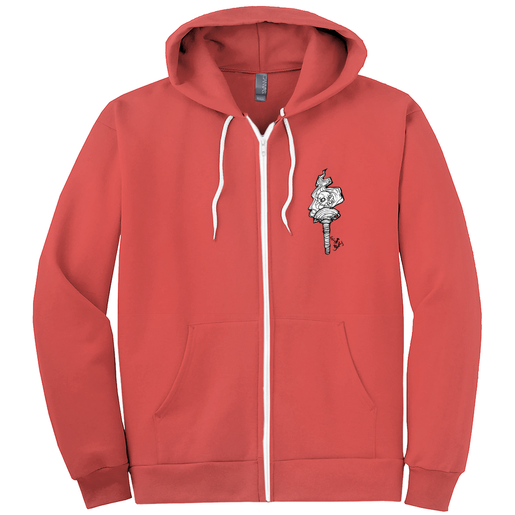 Hecate Zip-up Hoodie in Dark Grey