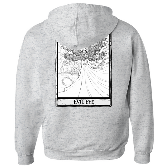 Evil Eye Hoodies (Zip-up) in Black