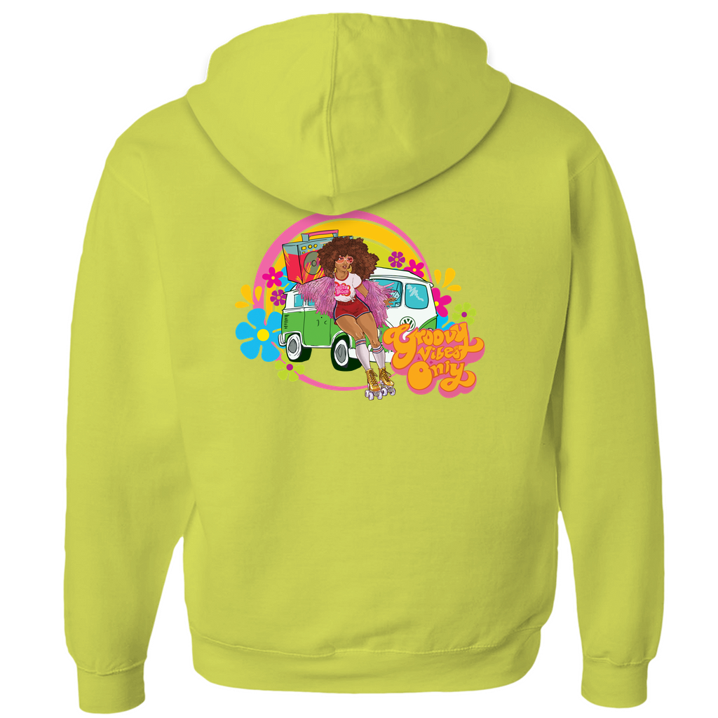 Groovy Vibes Only Zip-up Hoodie