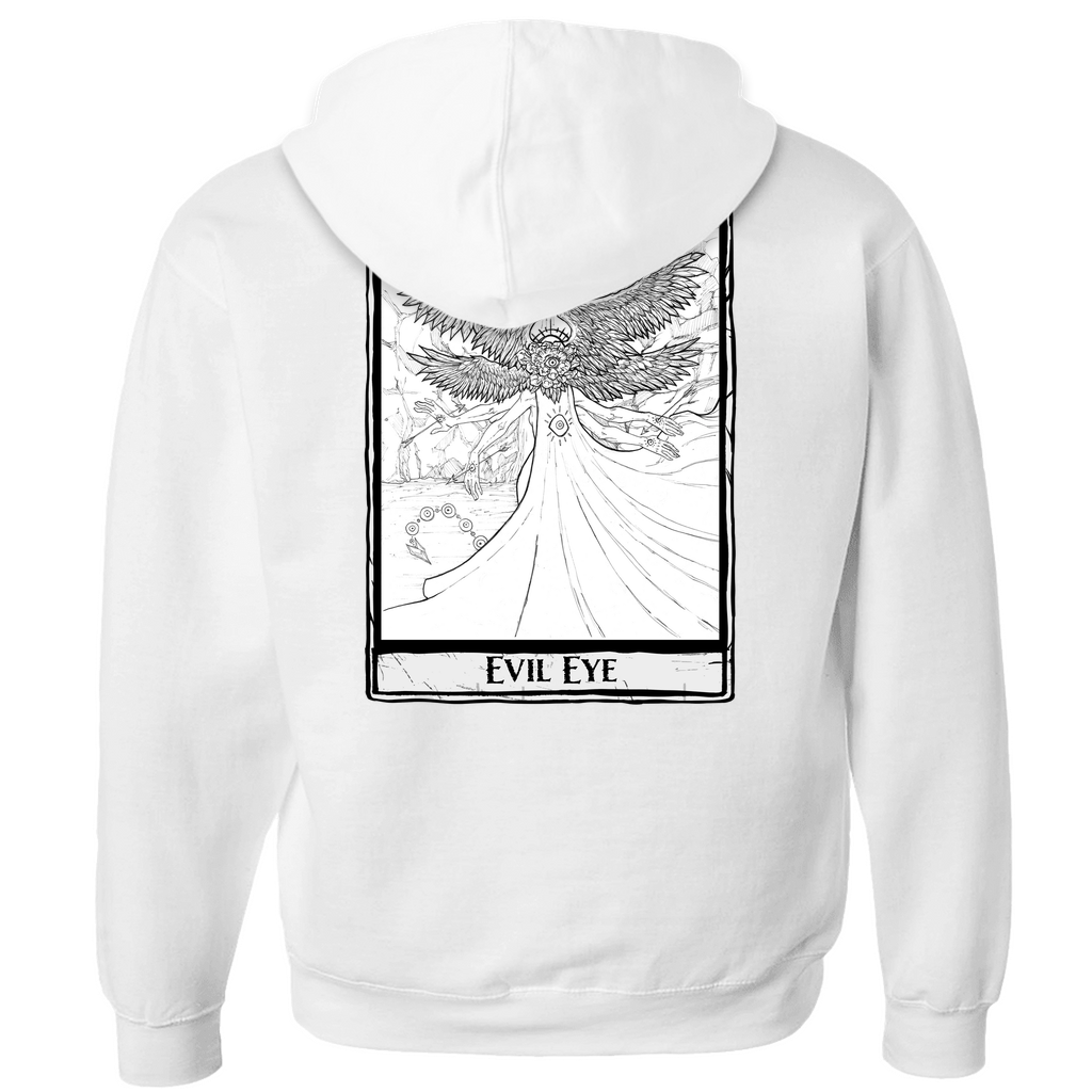 Evil Eye Hoodies (Zip-up) in Black