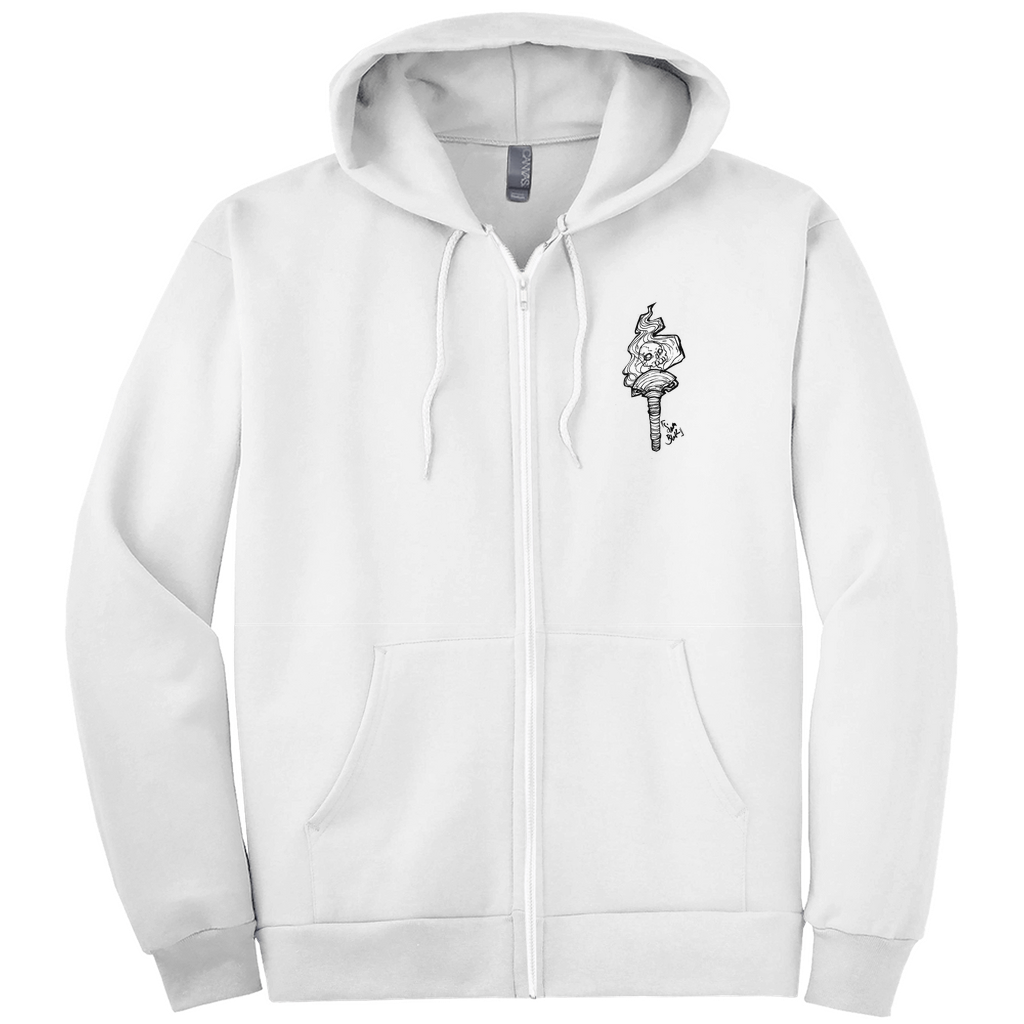 Hecate Zip-up Hoodie in Dark Grey