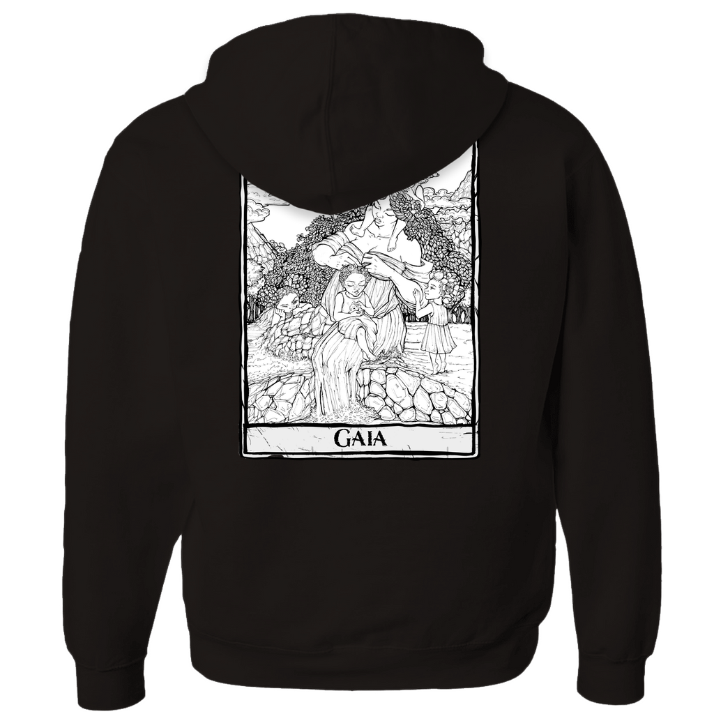 Gaia (Mother Earth) Zip-up Hoodie in Athletic Heather