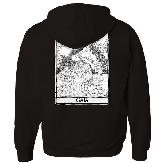 Gaia (Mother Earth) Zip-up Hoodie in Athletic Heather