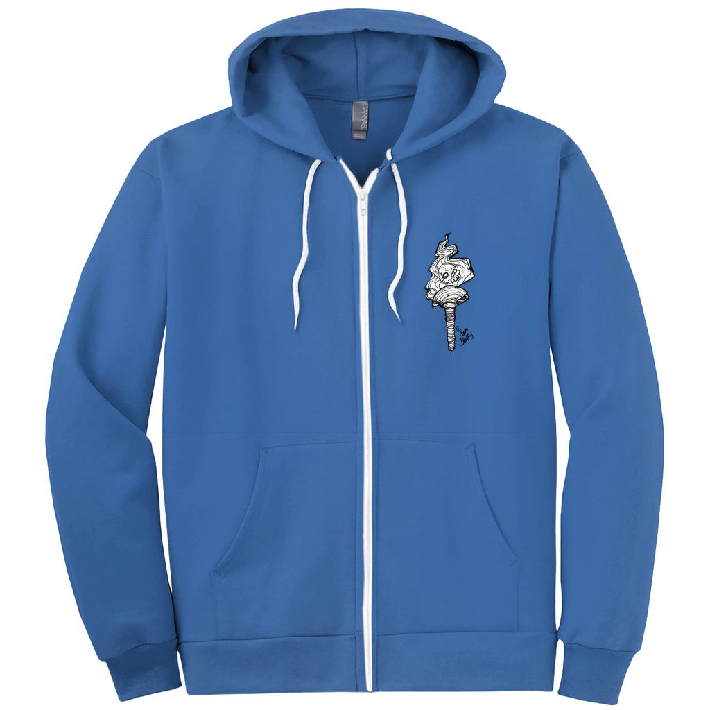 Hecate Zip-up Hoodie in Dark Grey