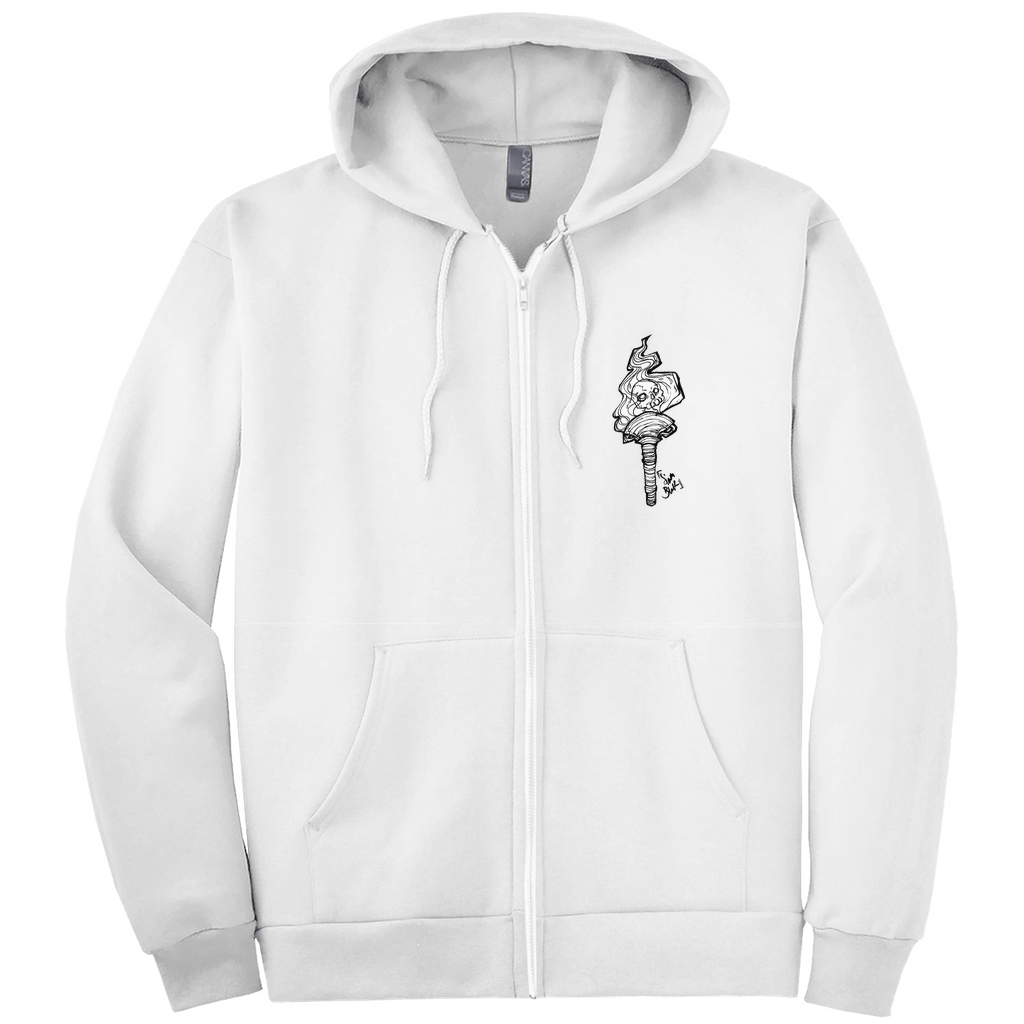 Hecate Zip-up Hoodie in Dark Grey