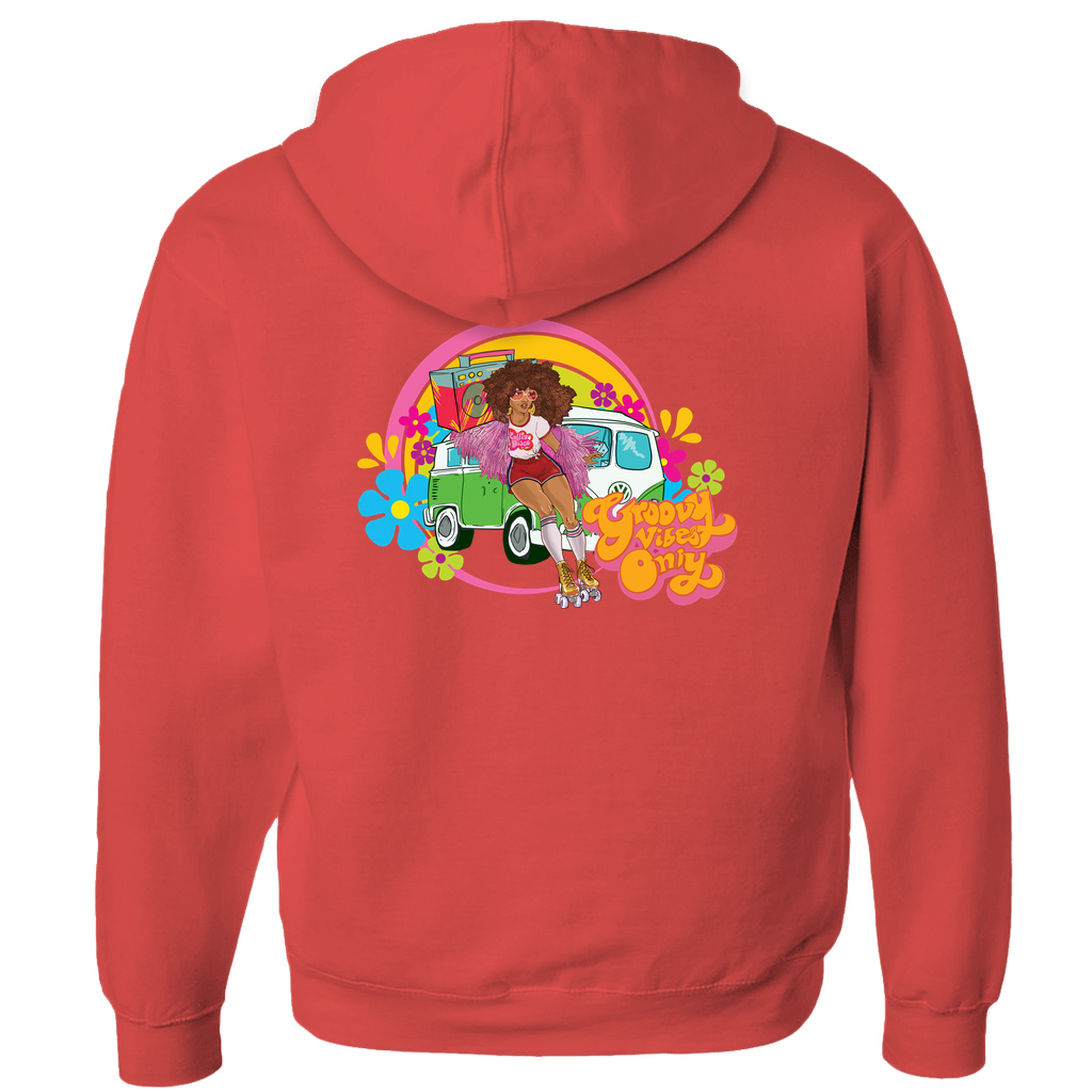 Groovy Vibes Only Zip-up Hoodie