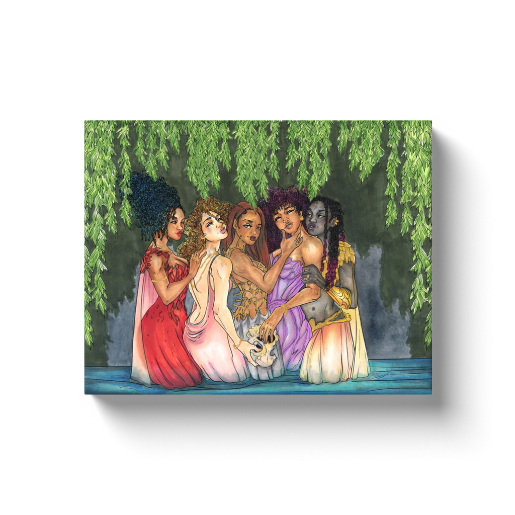 Beauties in mourning Canvas Wrap