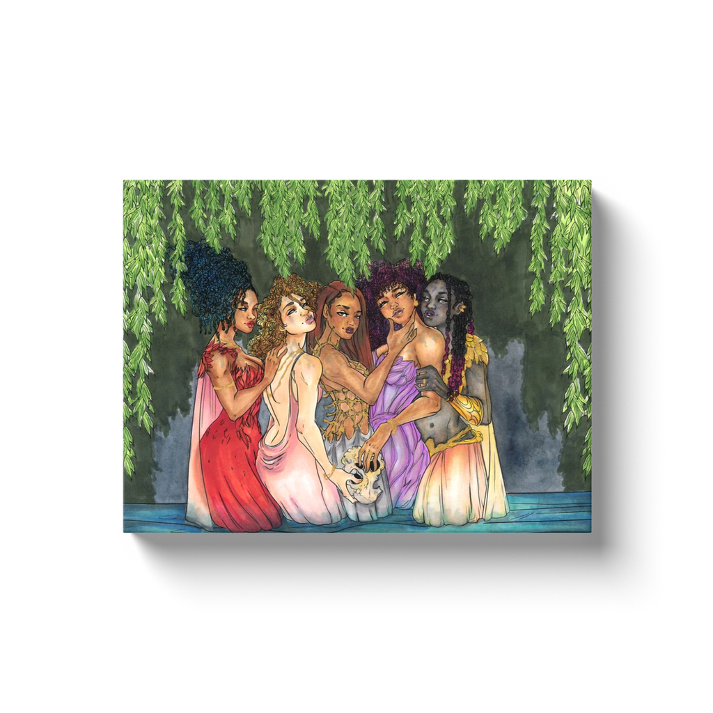 Beauties in mourning Canvas Wrap