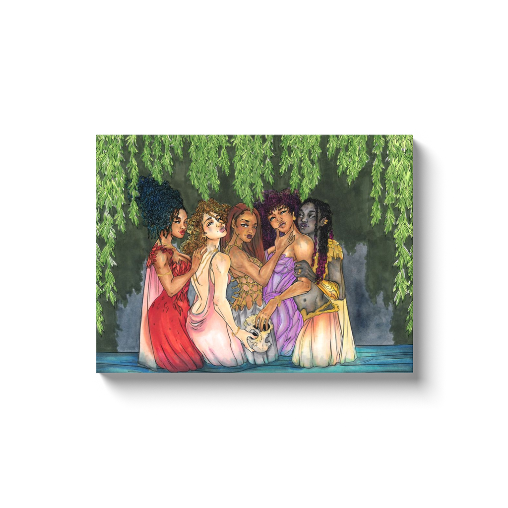 Beauties in mourning Canvas Wrap