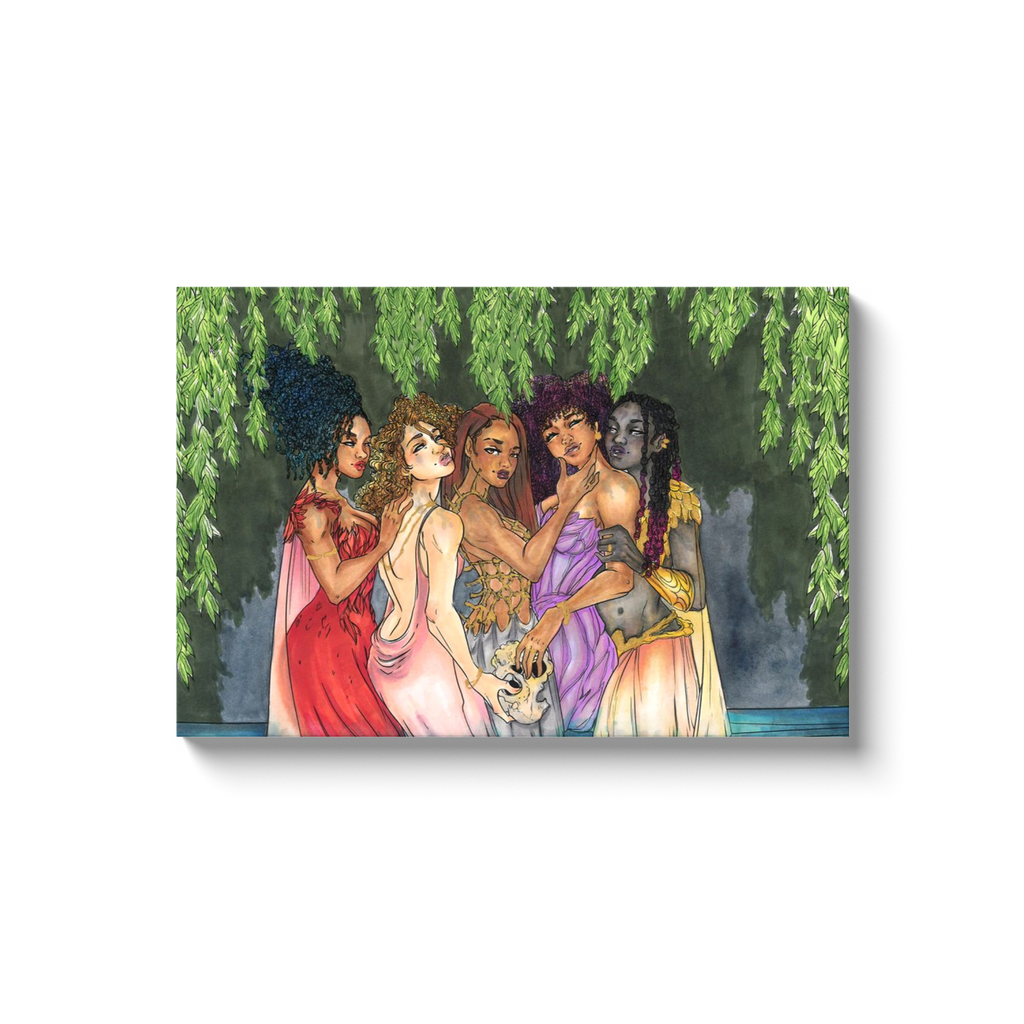 Beauties in mourning Canvas Wrap