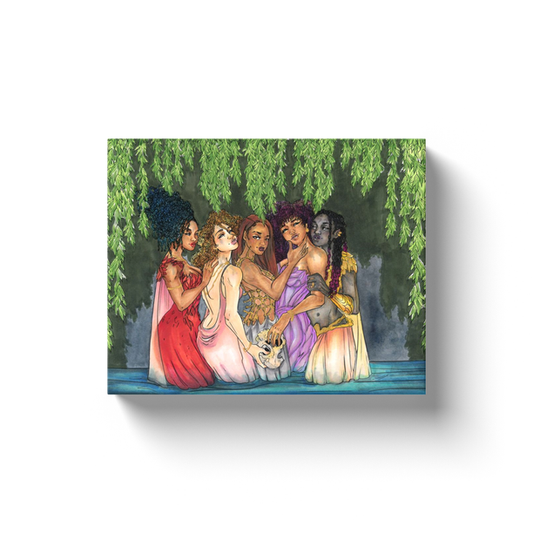 Beauties in mourning Canvas Wrap