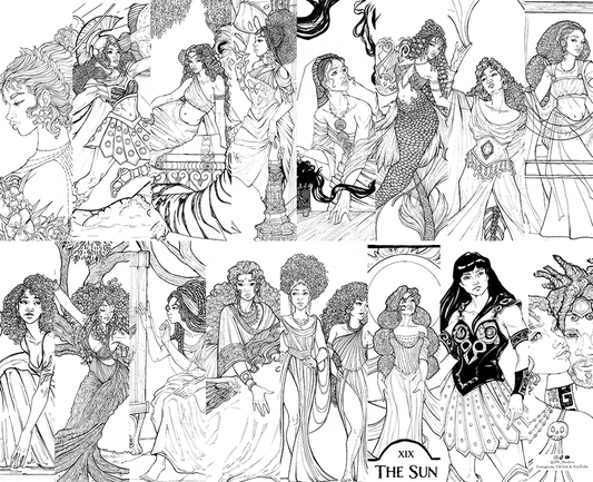 An Odyssey: A Greek Mythology Coloring Book