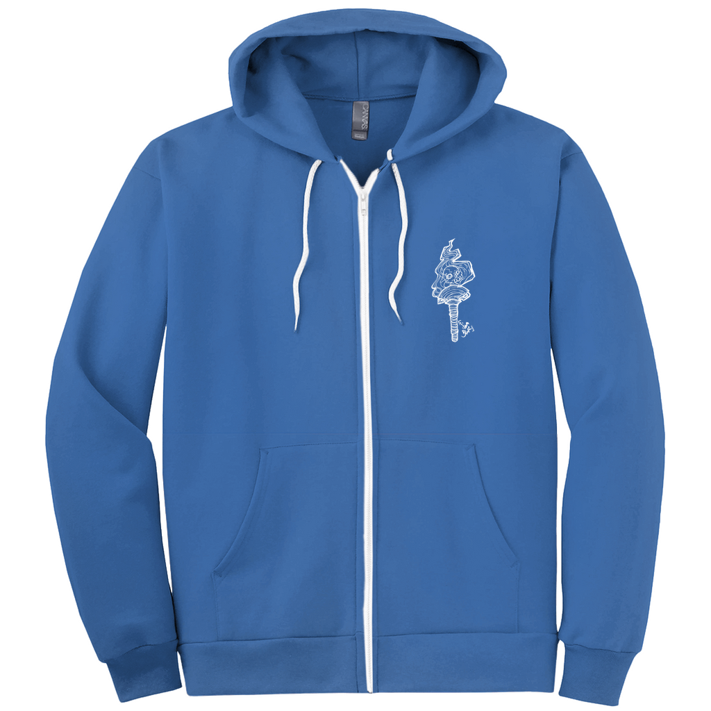 Cupid and Psyche Hoodies Zip-up (White Ink)