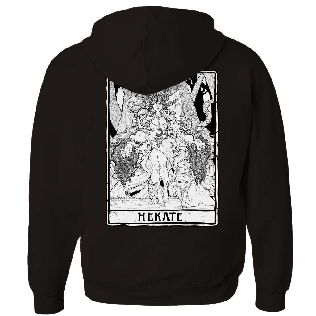 Hekate (Zip-up) in White Ink