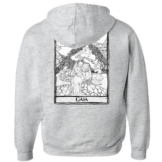 Gaia (Mother Earth) Zip-up Hoodie in Athletic Heather