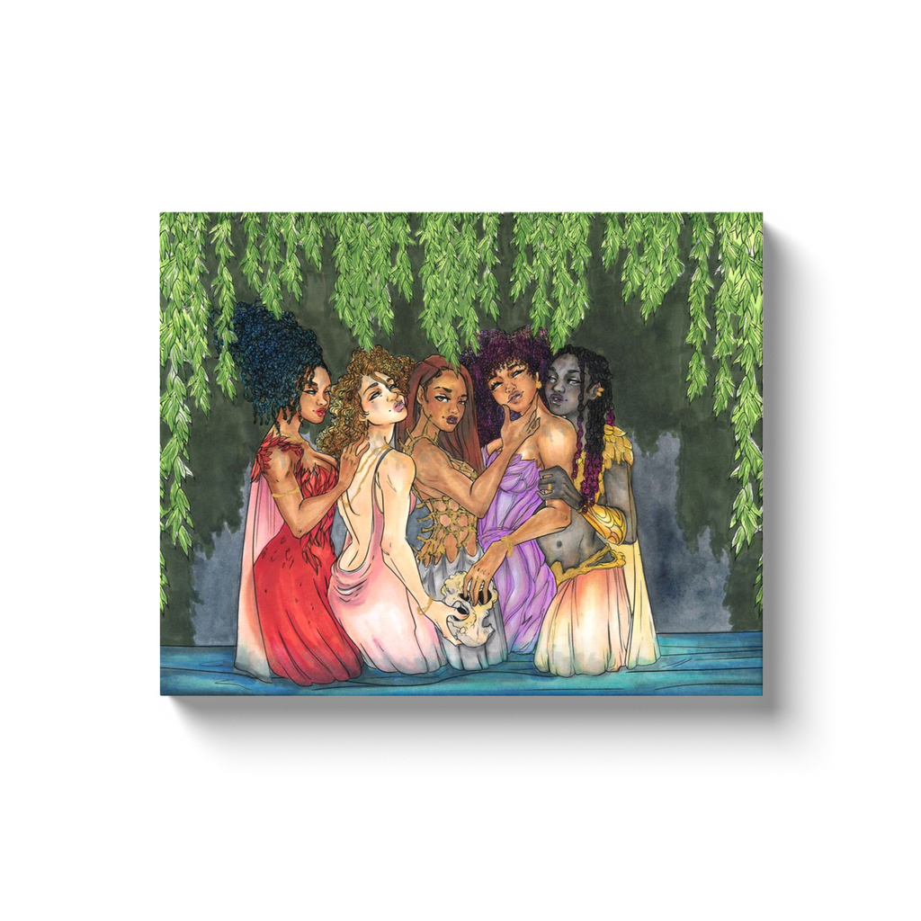 Beauties in mourning Canvas Wrap