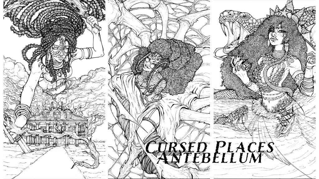 Cursed Place: Antebellum Coloring book